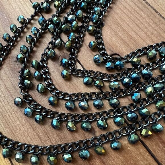 Premier Designs Hematite Statement Necklace - Picture 2 of 4